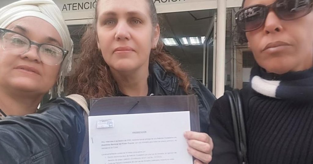 They deliver to the National Assembly a citizen petition for an amnesty law