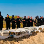 They unearthed 5,729 panels of marijuana