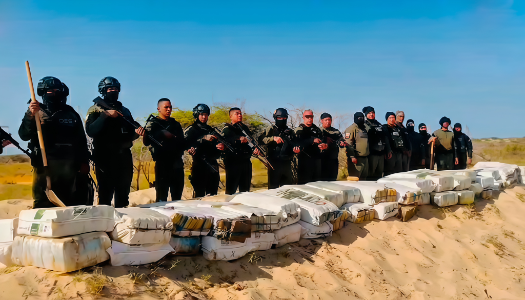 They unearthed 5,729 panels of marijuana