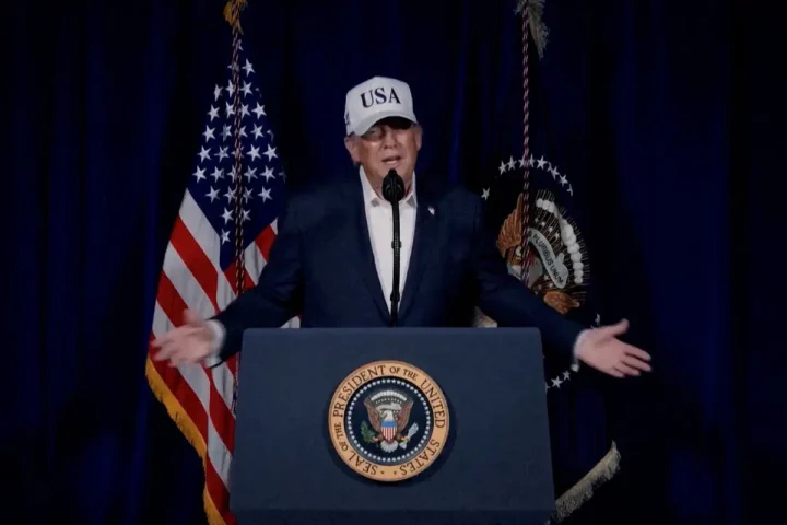 Trump justifies that the attack on Iran is to defend Americans