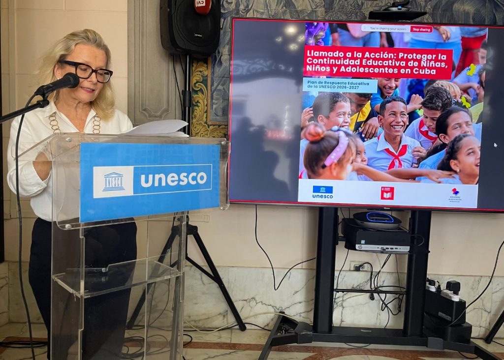 UNESCO calls to mobilize international financing for education in the face of the fuel crisis in Cuba