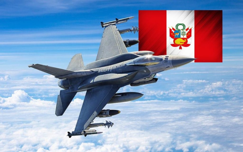 US F-16 fighter planes increasingly closer to the Peruvian Air Force