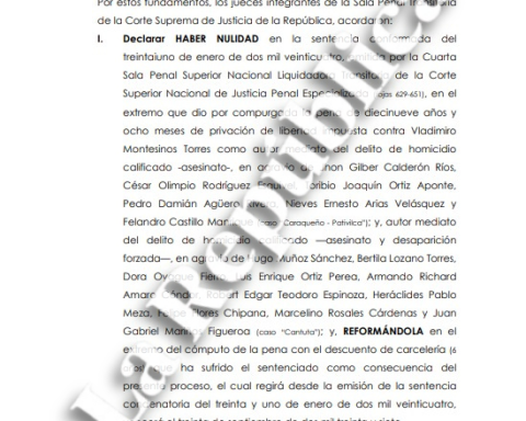 Vladimiro Montesinos, in prison until 2037: PJ annulled sentence reduction