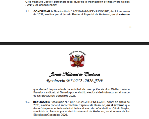 Walter Lozano “Bica” is out of the elections: JNE confirms the inadmissibility of his candidacy for the Senate by Ahora Nación