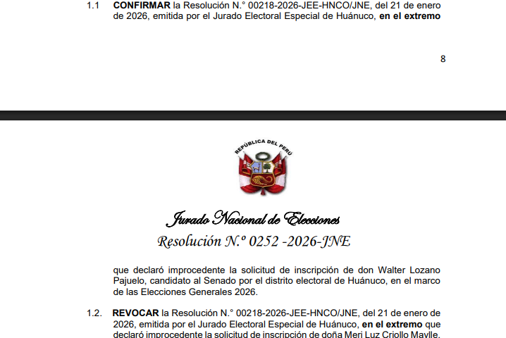 Walter Lozano “Bica” is out of the elections: JNE confirms the inadmissibility of his candidacy for the Senate by Ahora Nación