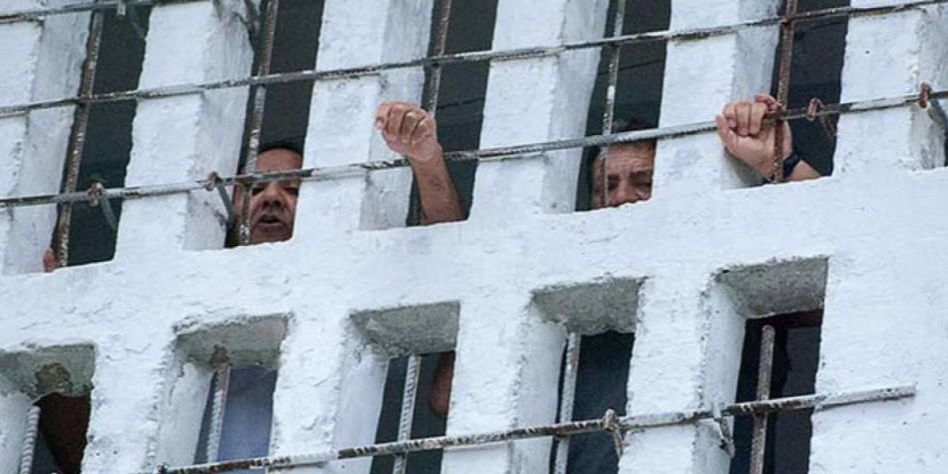 Presos en una cárcel cubana