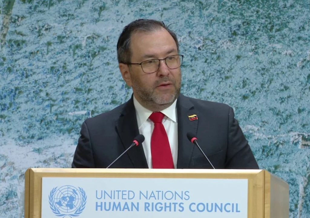 Yván Gil demands before the UN that the United States release Nicolás Maduro and Cilia Flores