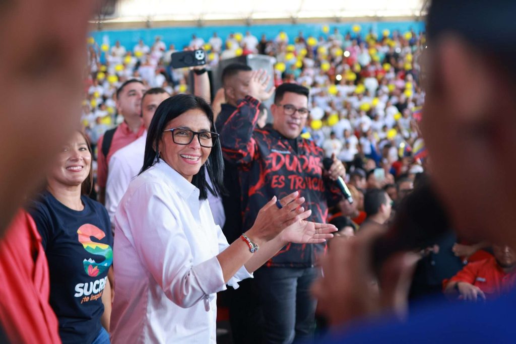 Delcy Rodríguez: in the face of difficulties we always stand up