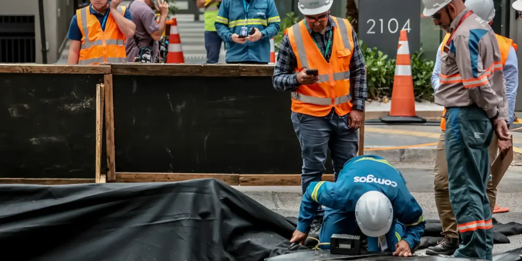 Enel finds gas in the hole opened by an explosion on Rua da Consolação