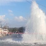 Explosión de conductora de agua en San Miguel del Padrón