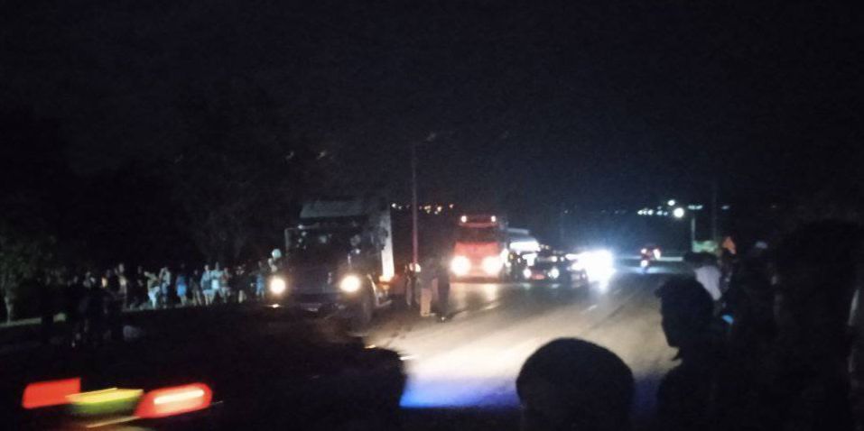 Accidente en vía Blanca