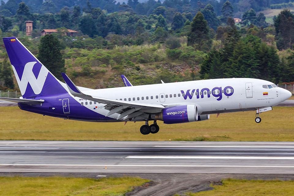 Wingo begins the Caracas-Medellín route in full reactivation of flights to Venezuela